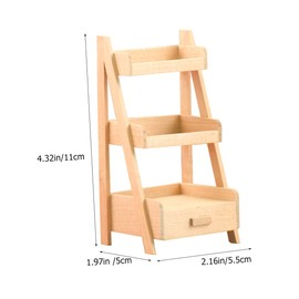 Totority 2pcs Miniature Dollhouse Furniture Adorable Shelf Models for Boys and Girls Room Decor for Creative Play and Educational Fun