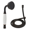 Oil Rubbed Bronze Vintage Telephone Handheld Shower Spray Ceramic Handle