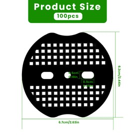 100 Pcs Garden Staples Plastic Buffer Washer, Weed Barrier Fabric Yard Pins Gasket, Landscape Staples Pins Ground Cover Stakes, Replacement Plastic Gaskets for Gardens, Greenhouses, Lawns