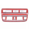 autopart2021 Red Carbon Fiber Reading Light Cover Trim Frame For