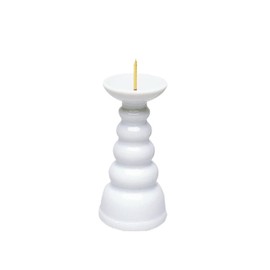 Maruesu Candlestick Holder, White, 3.0 Size Low, White