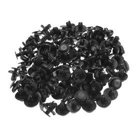 TUCKBOLD Car Front Fender Skirt Clip for Toyota Sienna 1998-2020 Durable No. 9046707164/0940907332 | Shock Type Plastic Retainer Rivets Black Pack of 100