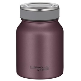 THERMOcafé by THERMOS TC Food Jar Burgundy Mat 0.50 L, Insulated Food Jar, Thermal Container, Double-Walled Lunch Pot Made of Stainless Steel, Leak-Proof, Dishwasher Safe, for Office and Travel