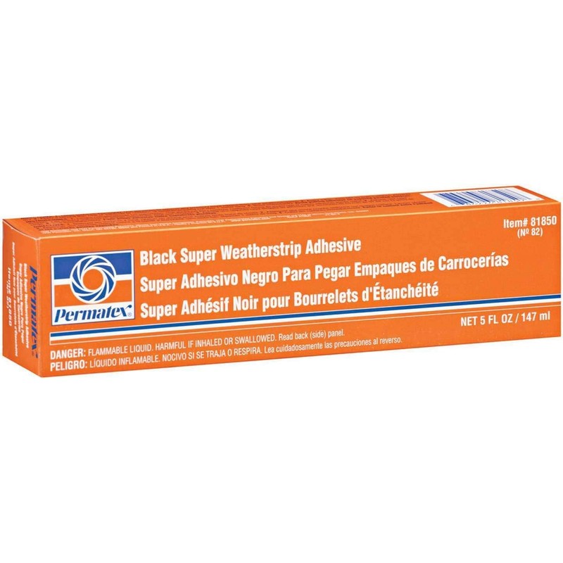Permatex 81850 Black Super Weatherstrip Adhesive, 5 oz.