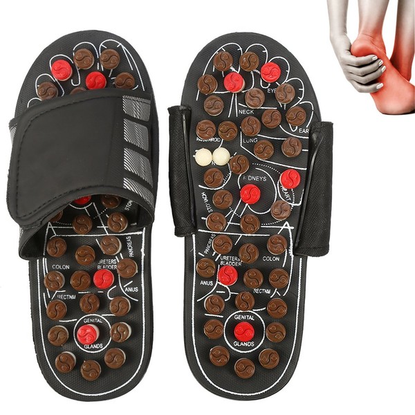 Magnetic Therapy Massage Shoes Foot Reflexology Acupressure Blood Activating Health Massage Slippers 40-41