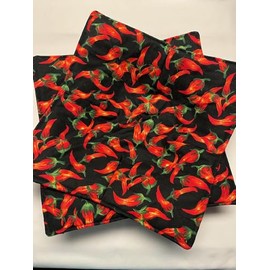 Two Chili Peppers Plate Cozies, Plate holders, 195