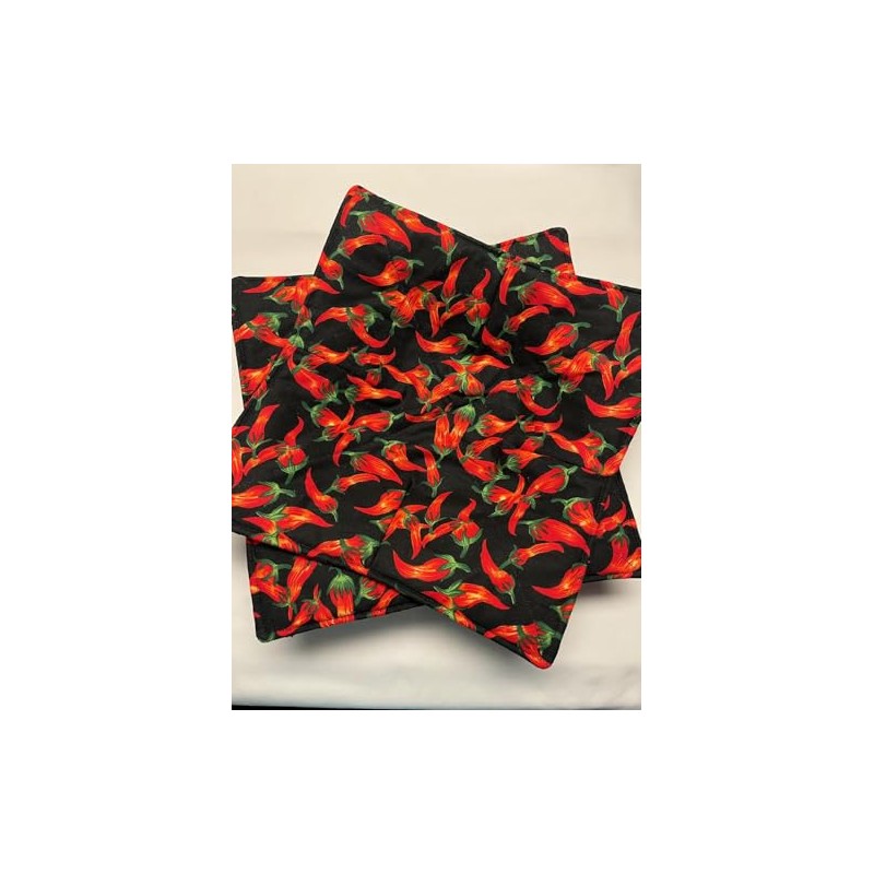 Two Chili Peppers Plate Cozies, Plate holders, 195