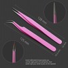 SIVOTE Lash Tweezers for Eyelash Extensions – Professional Stainless Steel