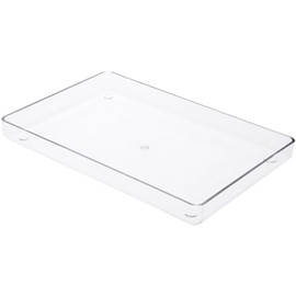Pioneer Plastics TRAY-10R Clear Candy Plastic Tray, 10.125" W x 6.875" D x 1" H, Pack of 4