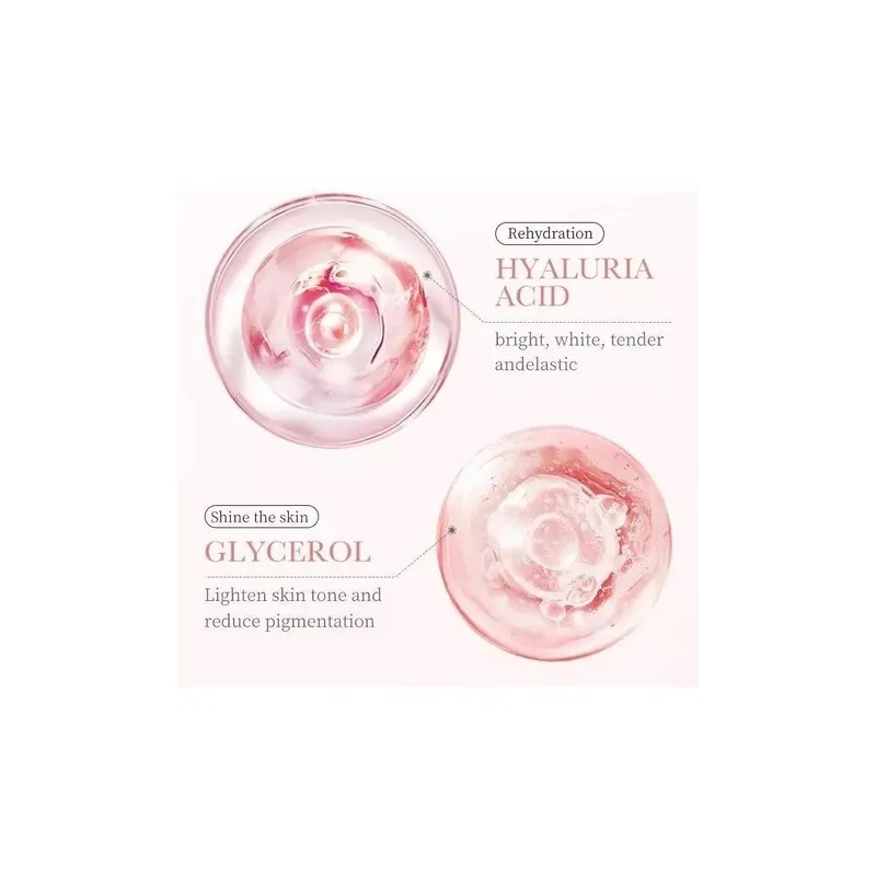 Bioaqua De Rosas Con Ácido Hialurónico Hidratante 6 Piezas