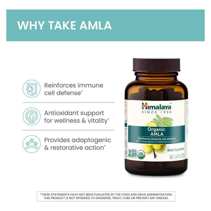 Himalaya Amla Orgnico 600 Mg 60 Cpsulas