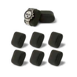 TAWBURY Bayswater Uhrenbox-Kissen, klein, 18 cm Umfang, 5,1 cm Breite, kompatibel mit unserer schwarzen Bayswater Uhrenbox mit 12 Schlitzen, 6 Kissen (Anthrazit)