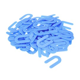 uxcell Plastic Shims, Horseshoe U Shims Spacers for 1/16 Inch Construction Tile Leveling, Blue 100pcs