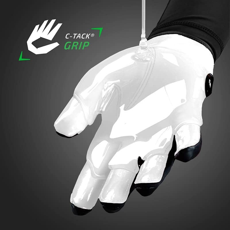 Cutters - Guantes de fútbol americano Gamer 5.0, color negro