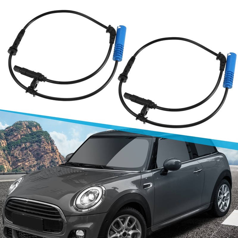 A ABSOPRO ABS Wheel Speed Sensor 34526756384 Black Pack of