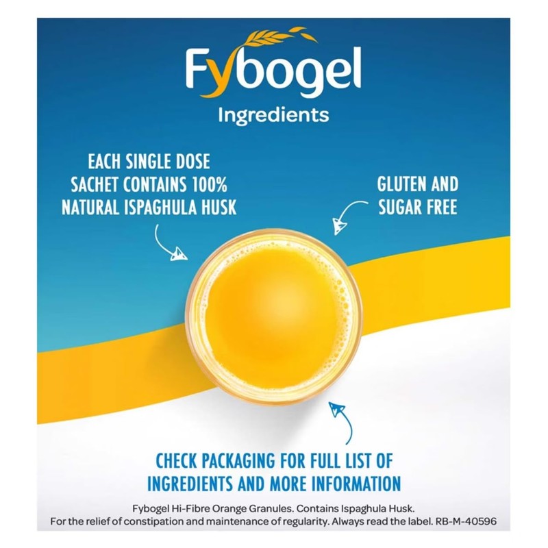 Fybogel - Hi-Fibre Orange Sachets - 10 x 4