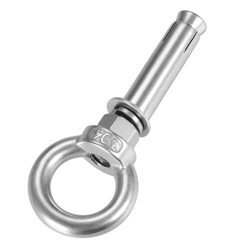 sourcing map M12 x 90 Expansion Eyebolt Eye Nut Screw