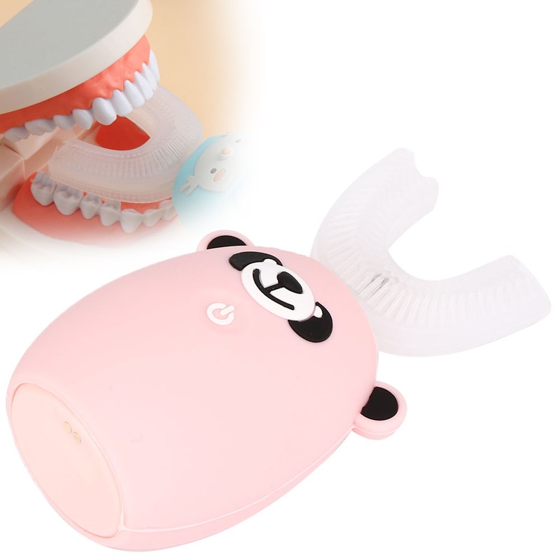 U shape Children Electric Toothbrush Automatic Silicon Sonic Teeth Whitening