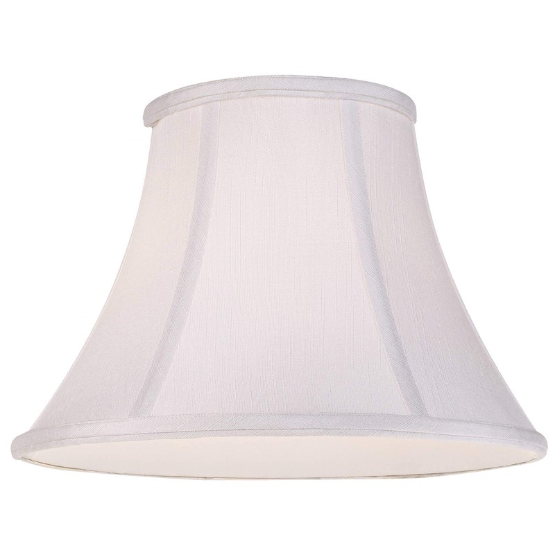 White Small Bell Lamp Shade 6" Top x 12" Bottom