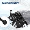 100Pcs Push-to-Connect Fitting Plug, Pneumatic Cap Style Blanking Plugs for