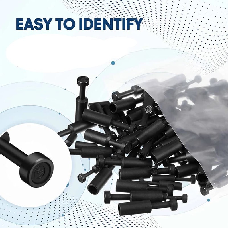 100Pcs Push-to-Connect Fitting Plug, Pneumatic Cap Style Blanking Plugs for