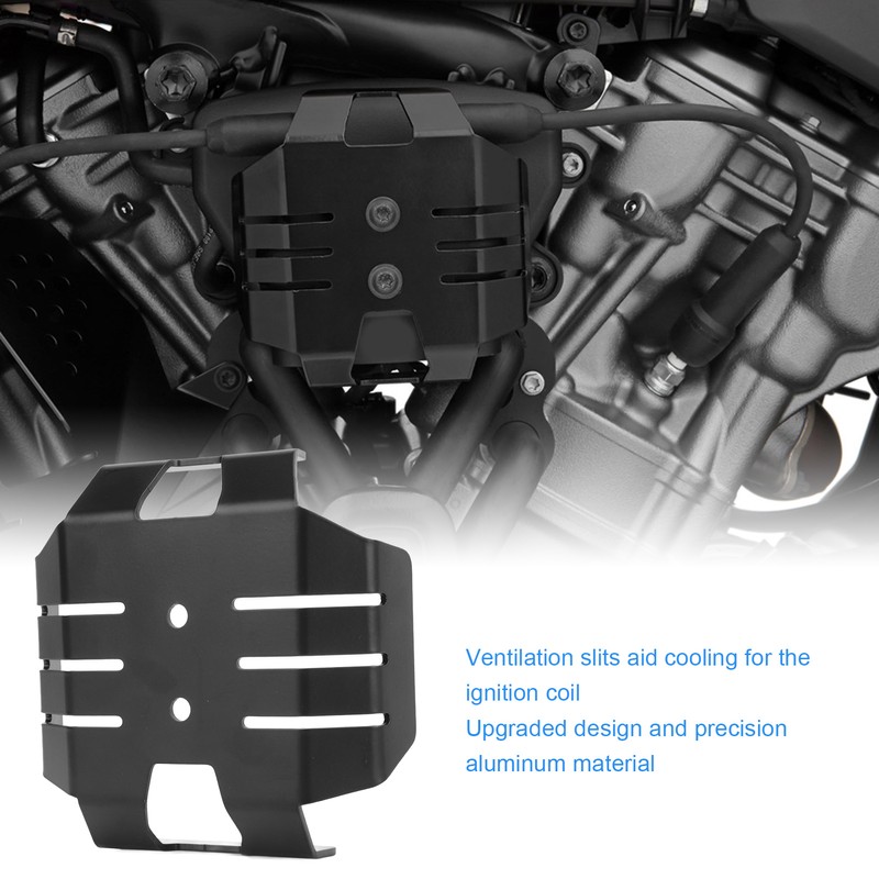 Ignition Coil Guard Black Powder Coated Precise Protective Cover Replacement