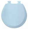 Bemis Lift-Off Round Closed Front Toilet Seat in Dresden Blue