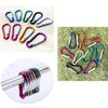 Merrowstore Carabiner, Aluminum, 10 Pieces, Gourd Shape, Length 1.8 inches