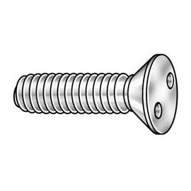 Tamper-Pruf Screw, 121740, Mach Screw, Flat, 6-32 x 1 L, PK50