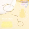 Ticome Hand Chain,Beach Chain Ring Bracelet All-in-one Chain, Exquisite Fashion