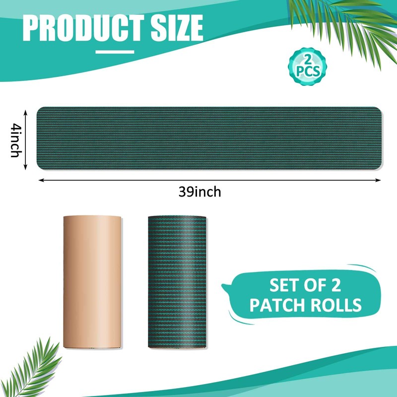 Pushglossy 2 Rolls Pool Cover Patch Kit 39 x 4