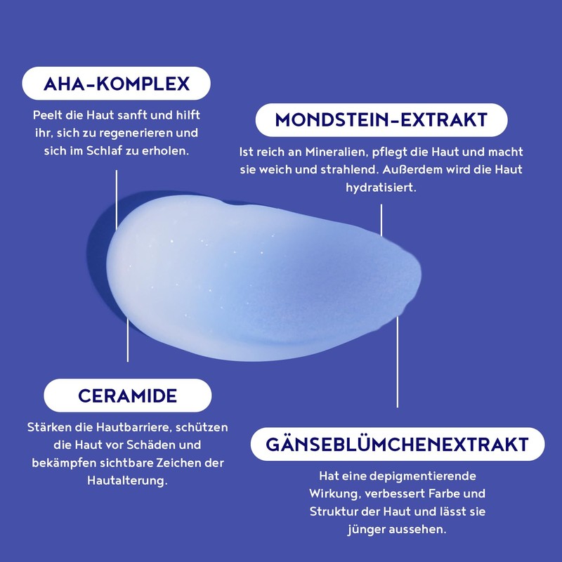 Night Face Mask - Moisturising Mask, Regenerates Skin Overnight with
