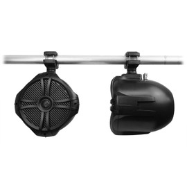 Rockville Pair Rockville RWB90B Black 8" 300w Marine Wakeboard 360° Swivel Tower Speakers