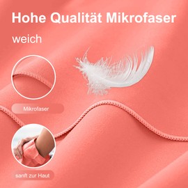 4Monster microfibre towels in 14 colours, quick-drying sports towel, absorbent, ultra-light travel towel for fitness, sauna, travel, sports.