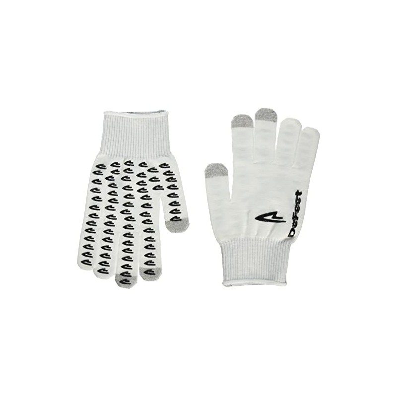 DeFeet ET Touch D-Logo White Touchscreen Gloves, Medium