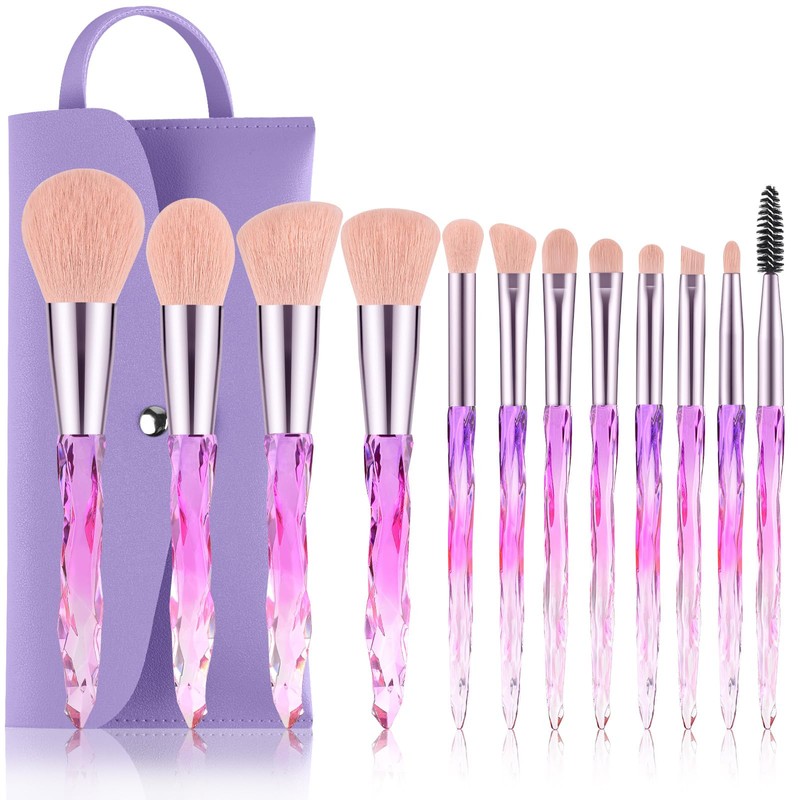 DUAIU Makeup Brushes,12pcs Professional Make Up Brush Set Premium Synthetic