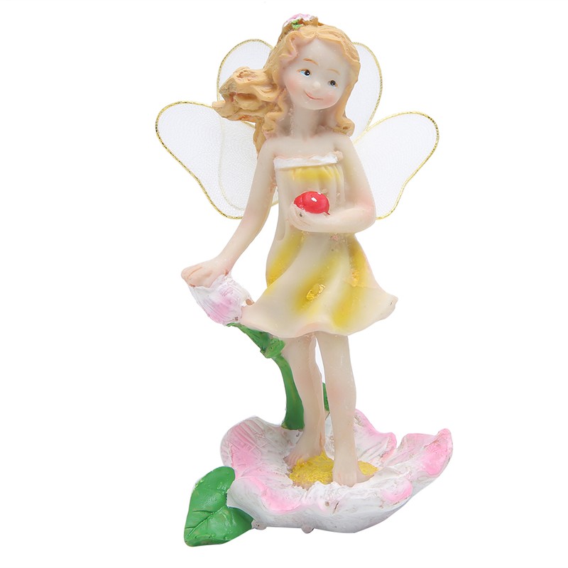 4Pcs/Set Fairy Statue Elf Sculpture Art Craft Outdoor Courtyard Garden