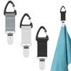 TOCCOOL 3 PCS Tennis Towel Holder, Sports Towel Holder, Hook