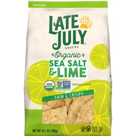 Late July Sea Salt & Lime Organic Tortilla Chips, 10.1 Oz Bag