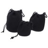 Homoyoyo 3pcs Lens Bag Digital Camera Case Mini Camera Lens