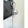 NYUNYU Bag Charm Silver Ball (Christmas Ball Style) - SHIPS
