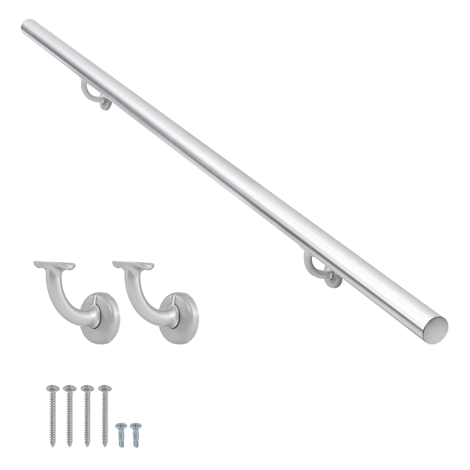 10FT Modern Aluminum Handrail Set, handrails for Indoor Stairs,Deck ...