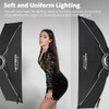 AMBITFUL 24"x35" / 60x90cm Black Softbox, Bowens Mount, Fabric &