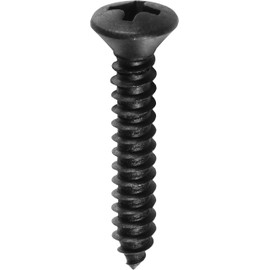 100#8 X 1" Phillips Oval Head Tapping Screws Black Oxide