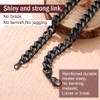 FindChic Choker Black Chain for Women Curb Link Necklaces Thick