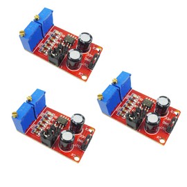 Ferwooh 3PCS NE555 Duty Cycle Frequency Adjustable Square Wave Signal Generator Stepper Motor Drive Module Board