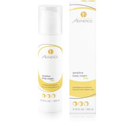 AESTHETICO Sensitive Body Cream - Protective Body Lotion for Dry Skin / Neurodermatitis, Mimics the Natural Sebum of the Skin, Fragrance-Free, 200 ml