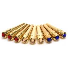 Crystal-tipped cribbage pegs - Set of 9