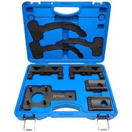ZKTOOL 10PC Camshaft Pentastar Timing Chain Tool and Holding Tool, Crankshaft Pulley Wrench,Kit for VW Chrysler Jeep Dodge Grand Cherokee Wrangler V6 3.6L, OEM 10200A,10202,10369A,2025200090, 10198A