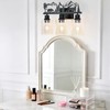MLGB Rustic Farmhouse 3-Light Bathroom Vanity Light with Bear &